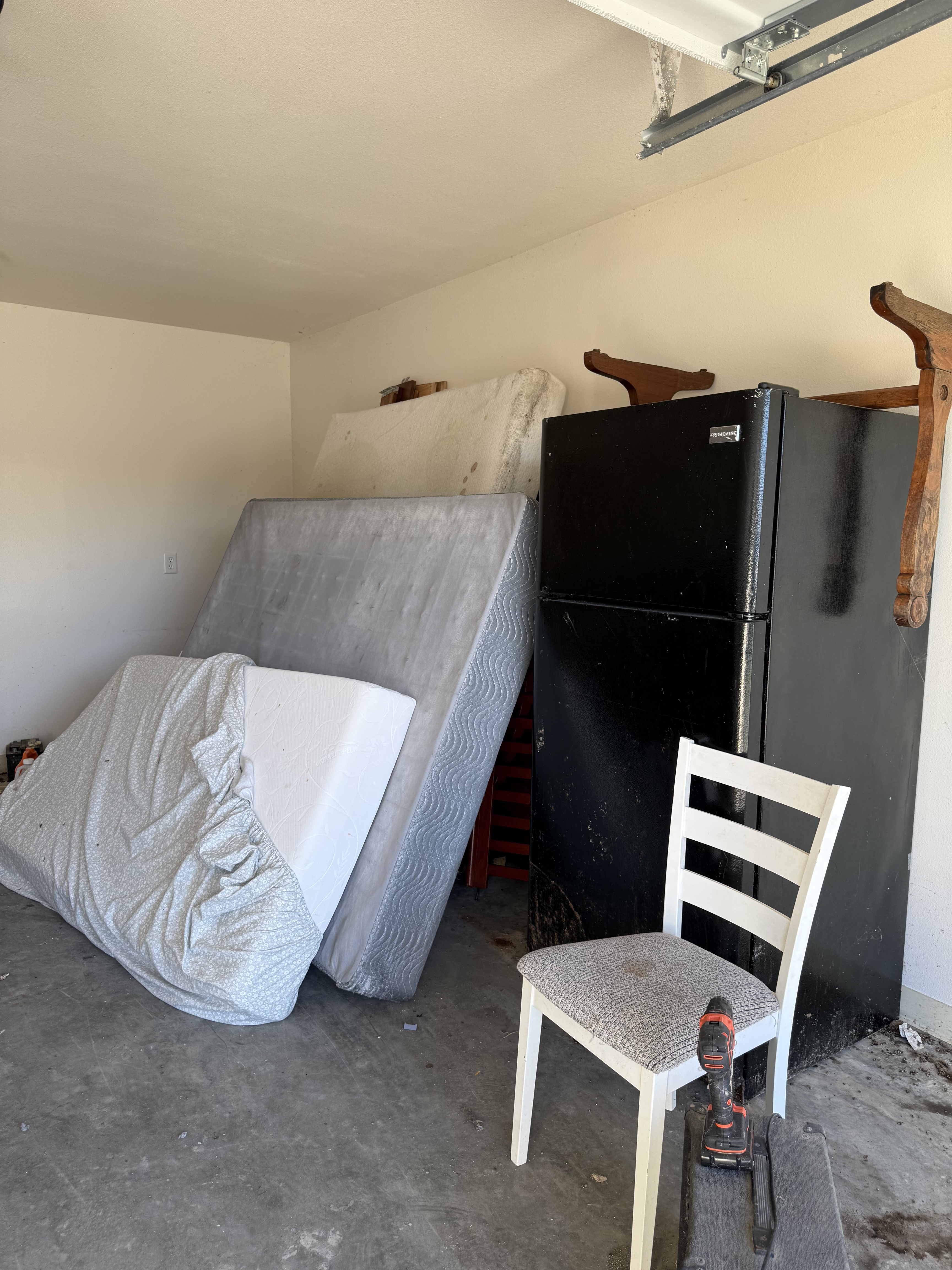 Garage cleanout — before