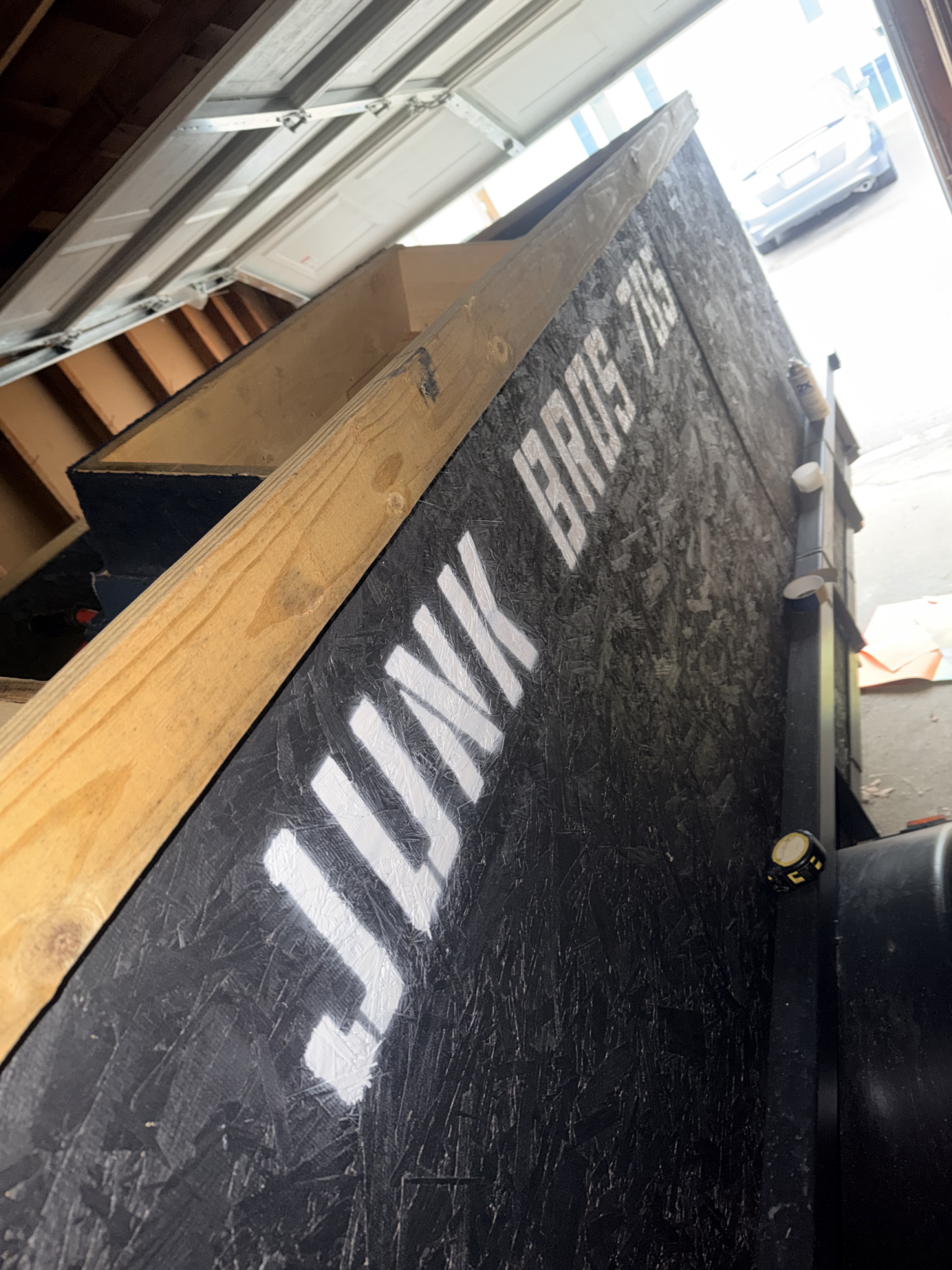 Junk Bros 785 trailer side stencil